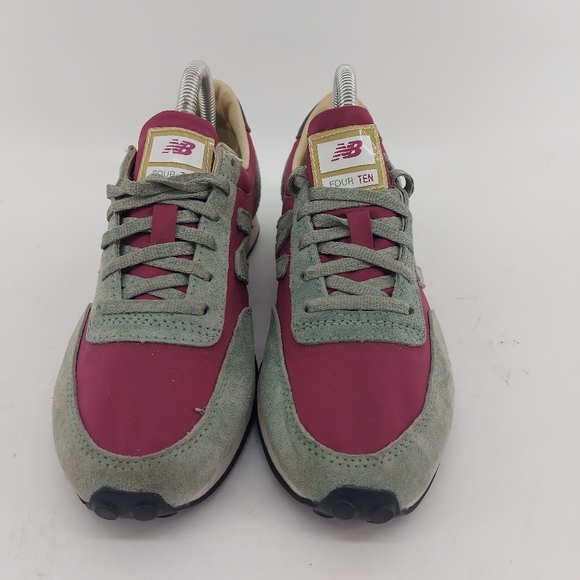 New Balance 410 Sneakers Gray and Burgandy Size 8 - Picture 3 of 7